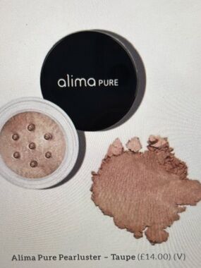 ISO Alima Pure Pearluster Loose Eye Shadow - Taupe - NWT